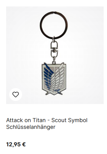 Attack on Titan Schlüsselanhänger