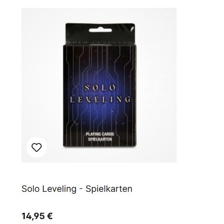 Solo Leveling Spielkarten